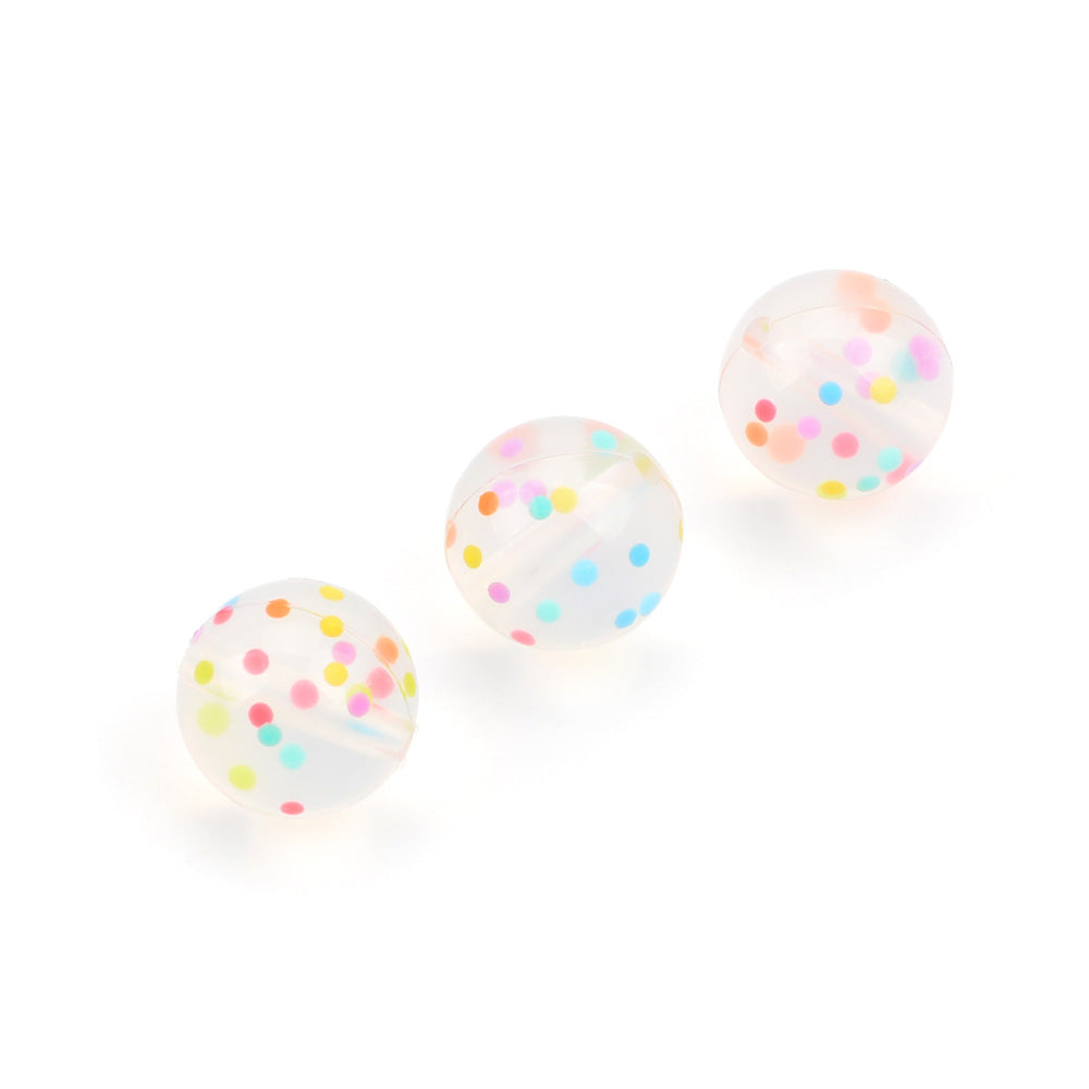 Wholesale 40PCS Colorful Leopard Print Silicone Beads